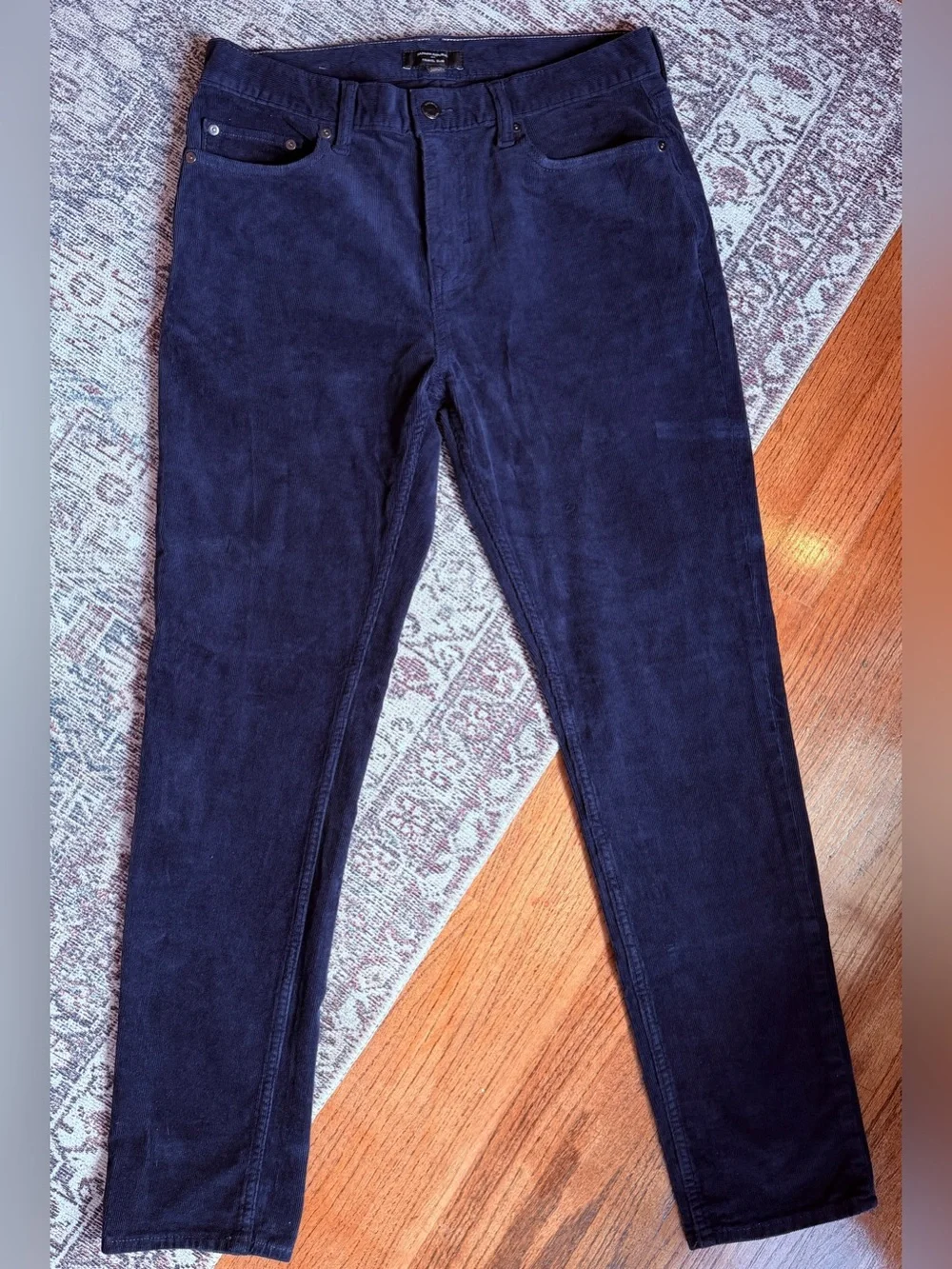 Banana Republic Travel Slim Men’s Navy Blue Corduroy Pants 32x32 Slim Fit